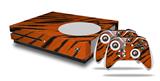 WraptorSkinz Decal Skin Wrap Set works with 2016 and newer XBOX One S Console and 2 Controllers Tie Dye Bengal Side Stripes