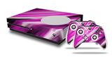 WraptorSkinz Decal Skin Wrap Set works with 2016 and newer XBOX One S Console and 2 Controllers Paint Blend Hot Pink