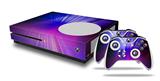 WraptorSkinz Decal Skin Wrap Set works with 2016 and newer XBOX One S Console and 2 Controllers Bent Light Blueish