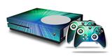 WraptorSkinz Decal Skin Wrap Set works with 2016 and newer XBOX One S Console and 2 Controllers Bent Light Seafoam Greenish
