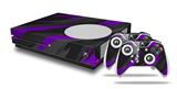 WraptorSkinz Decal Skin Wrap Set works with 2016 and newer XBOX One S Console and 2 Controllers Jagged Camo Purple