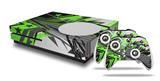 WraptorSkinz Decal Skin Wrap Set works with 2016 and newer XBOX One S Console and 2 Controllers Baja 0032 Neon Green