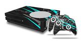 WraptorSkinz Decal Skin Wrap Set works with 2016 and newer XBOX One S Console and 2 Controllers Baja 0014 Neon Teal
