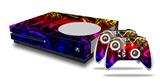 WraptorSkinz Decal Skin Wrap Set works with 2016 and newer XBOX One S Console and 2 Controllers Liquid Metal Chrome Flame Hot