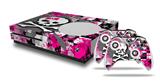 WraptorSkinz Decal Skin Wrap Set works with 2016 and newer XBOX One S Console and 2 Controllers Girly Pink Bow Skull