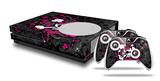 WraptorSkinz Decal Skin Wrap Set works with 2016 and newer XBOX One S Console and 2 Controllers Girly Skull Bones
