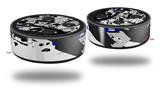Skin Wrap Decal Set 2 Pack for Amazon Echo Dot 2 - Baja 0018 Blue Royal (2nd Generation ONLY - Echo NOT INCLUDED)