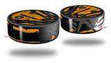Skin Wrap Decal Set 2 Pack for Amazon Echo Dot 2 - Baja 0040 Orange (2nd Generation ONLY - Echo NOT INCLUDED)