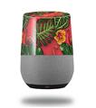 Decal Style Skin Wrap for Google Home Original - Famingos and Flowers Coral (GOOGLE HOME NOT INCLUDED)