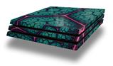 Vinyl Decal Skin Wrap compatible with Sony PlayStation 4 Pro Console Linear Cosmos Teal (PS4 NOT INCLUDED)
