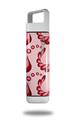 Skin Decal Wrap for Clean Bottle Square Titan Plastic 25oz Petals Red (BOTTLE NOT INCLUDED)