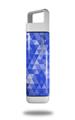 Skin Decal Wrap for Clean Bottle Square Titan Plastic 25oz Triangle Mosaic Blue (BOTTLE NOT INCLUDED)