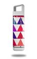 Skin Decal Wrap for Clean Bottle Square Titan Plastic 25oz Triangles Berries (BOTTLE NOT INCLUDED)