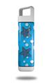 Skin Decal Wrap for Clean Bottle Square Titan Plastic 25oz Starfish and Sea Shells Blue Medium (BOTTLE NOT INCLUDED)