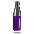 Skin Decal Wrap for RTIC Water Bottle 17oz Folder Doodles Purple (BOTTLE NOT INCLUDED)