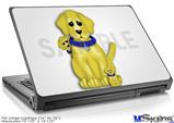 Laptop Skin (Large) - Puppy Dogs on White
