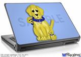 Laptop Skin (Large) - Puppy Dogs on Blue