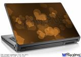 Laptop Skin (Large) - Bokeh Hearts Orange