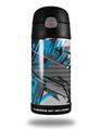 Skin Decal Wrap for Thermos Funtainer 12oz Bottle Baja 0032 Blue Medium (BOTTLE NOT INCLUDED)