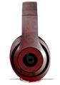 WraptorSkinz Skin Decal Wrap compatible with Beats Studio 2 and 3 Wired and Wireless Headphones Folder Doodles Red Dark Skin Only (HEADPHONES NOT INCLUDED)