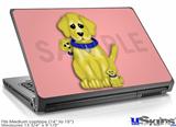Laptop Skin (Medium) - Puppy Dogs on Pink