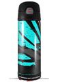 Skin Decal Wrap for Thermos Funtainer 16oz Bottle Baja 0040 Neon Teal (BOTTLE NOT INCLUDED) by WraptorSkinz