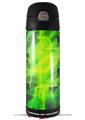 Skin Decal Wrap for Thermos Funtainer 16oz Bottle Cubic Shards Green (BOTTLE NOT INCLUDED) by WraptorSkinz