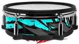 Skin Wrap works with Roland vDrum Shell PD-128 Drum Baja 0040 Neon Teal (DRUM NOT INCLUDED)