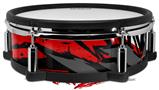 Skin Wrap works with Roland vDrum Shell PD-128 Drum Baja 0040 Red (DRUM NOT INCLUDED)