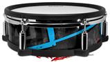 Skin Wrap works with Roland vDrum Shell PD-128 Drum Baja 0004 Blue Medium (DRUM NOT INCLUDED)