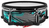 Skin Wrap works with Roland vDrum Shell PD-128 Drum Baja 0032 Neon Teal (DRUM NOT INCLUDED)