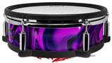 Skin Wrap works with Roland vDrum Shell PD-128 Drum Liquid Metal Chrome Purple (DRUM NOT INCLUDED)