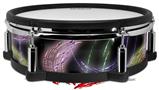 Skin Wrap works with Roland vDrum Shell PD-128 Drum Neon Swoosh on Black (DRUM NOT INCLUDED)