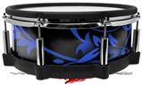 Skin Wrap works with Roland vDrum Shell PD-140DS Drum Twisted Garden Blue and Yellow (DRUM NOT INCLUDED)