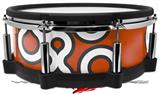 Skin Wrap works with Roland vDrum Shell PD-140DS Drum Locknodes 03 Burnt Orange (DRUM NOT INCLUDED)