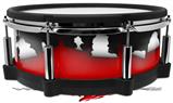 Skin Wrap works with Roland vDrum Shell PD-140DS Drum Ripped Colors Black Red (DRUM NOT INCLUDED)
