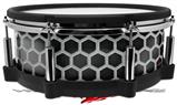 Skin Wrap works with Roland vDrum Shell PD-140DS Drum Mesh Metal Hex 02 (DRUM NOT INCLUDED)