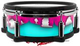 Skin Wrap works with Roland vDrum Shell PD-108 Drum Ripped Colors Hot Pink Neon Teal (DRUM NOT INCLUDED)