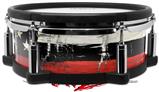 Skin Wrap works with Roland vDrum Shell PD-108 Drum Painted Faded and Cracked Red Line USA American Flag (DRUM NOT INCLUDED)