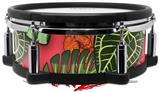 Skin Wrap works with Roland vDrum Shell PD-108 Drum Famingos and Flowers Coral (DRUM NOT INCLUDED)