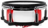 Skin Wrap works with Roland vDrum Shell PD-108 Drum Bullseye Red and White (DRUM NOT INCLUDED)
