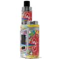 Skin Decal Wrap for Smok AL85 Alien Baby Rainbow Music VAPE NOT INCLUDED