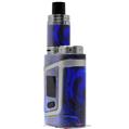 Skin Decal Wrap compatible with Smok AL85 Alien Baby Liquid Metal Chrome Royal Blue VAPE NOT INCLUDED
