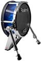 Skin Wrap works with Roland vDrum Shell KD-140 Kick Bass Drum Fire Blue (DRUM NOT INCLUDED)