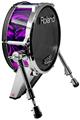 Skin Wrap works with Roland vDrum Shell KD-140 Kick Bass Drum Liquid Metal Chrome Purple (DRUM NOT INCLUDED)