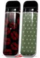 Skin Decal Wrap 2 Pack for Smok Novo v1 Red And Black Lips VAPE NOT INCLUDED