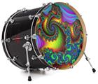 Vinyl Decal Skin Wrap for 22" Bass Kick Drum Head Carnival - DRUM HEAD NOT INCLUDED