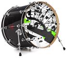 Vinyl Decal Skin Wrap for 22" Bass Kick Drum Head Baja 0018 Lime Green - DRUM HEAD NOT INCLUDED