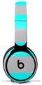 WraptorSkinz Skin Skin Decal Wrap works with Beats Solo Pro (Original) Headphones Psycho Stripes Neon Teal and Gray Skin Only BEATS NOT INCLUDED