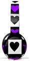 WraptorSkinz Skin Skin Decal Wrap works with Beats Solo Pro (Original) Headphones Purple Hearts And Stars Skin Only BEATS NOT INCLUDED